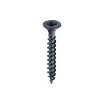 Timco Chipboard Screws 4 x 30mm Double Countersunk Pozi - Black Organic