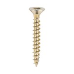 Timco Classic Multi-Purpose 4mm Woodscrews Double Countersunk Pozi - Yellow