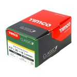 Timco Classic Multi-Purpose 4mm Woodscrews Double Countersunk Pozi - Yellow