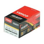 Timco Velocity Premium 4mm Multi-Use Screws Double Countersunk Pozi - Yellow