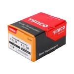 Timco Solo Chipboard & Woodscrews 4mm Double Countersunk Pozi - Zinc