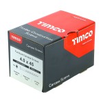 Timco Furniture Carcass Woodscrews Pozi 500 Pack - Black