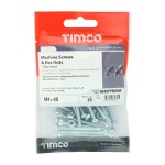 Timco Machine Screws Pan & Hex Nuts Pozi - Zinc