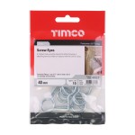 Timco Screw Eyes - Zinc