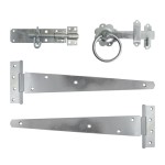 Timco Side Gate Kit - Ring Latch - Hot Dipped Galvanised