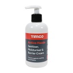 Timco Active Hands Sanitiser, Moisturiser & Barrier Cream 250ml