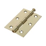 Timco Plain Butt Hinge - Loose Pin (1840) - Electro Brass