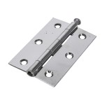 Timco Plain Butt Hinge - Loose Pin (1840) - Polished Chrome