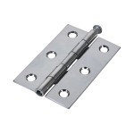 Timco Plain Butt Hinge - Loose Pin (1840) - Polished Chrome