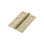 Timco Plain Butt Hinge - Fixed Pin (1838) - Electro Brass