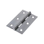 Timco Plain Butt Hinge - Fixed Pin (1838) - Satin Chrome