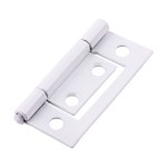 Timco Flush Hinge (105) - White