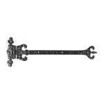 Timco Pair of Crown / Coronet Hinges - Antique Black