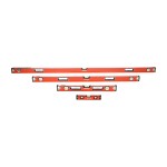 Timco Professional Spirit Level Set - Box Beam 4pc