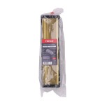 Timco Intumescent Letterbox - Polished Gold - Black Frame