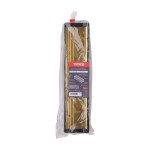 Timco Intumescent Letterbox - Polished Gold - Black Frame