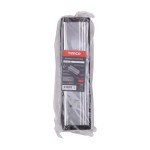 Timco Intumescent Letterbox - Polished Silver - Black Frame