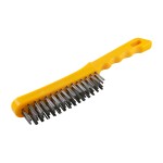 Timco Plastic Handle Scratch Brush 4 Rows - Steel