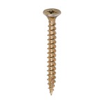 Timco C2 Strong-Fix Double Countersunk Twin-Cut Woodscrews Pozi 1000 Piece - Yellow