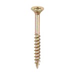 Timco Velocity Premium 5mm Multi-Use Screws Double Countersunk Pozi - Yellow
