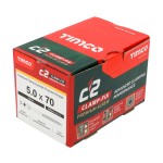Timco C2 Clamp-Fix 5mm Double Countersunk Woodscrew Torx - Yellow