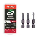 Timco C2 Clamp-Fix 5 x 100mm Double Countersunk Woodscrews 300 Piece - Yellow