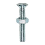 Timco Machine Screws Countersunk & Hex Nuts Pozi - Zinc
