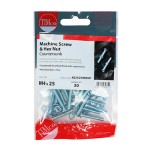 Timco Machine Screws Countersunk & Hex Nuts Pozi - Zinc