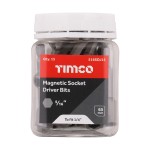Timco Magnetic Socket Driver Bits 5/16 x 65mm - Hex - 15 Pack