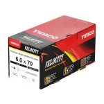 Timco Velocity Premium 6mm Multi-Use Screws Double Countersunk Pozi - Yellow