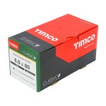 Timco Classic Multi-Purpose 6mm Woodscrews Double Countersunk Pozi - Yellow