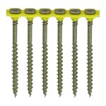 Timco C2 Collated Deck-Fix Countersunk 4.5 x 65mm Woodscrews Square - Green