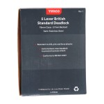 Timco 5 Lever British Standard Deadlock - Stainless Steel - Satin