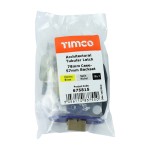 Timco Architectural Tubular Latch - Electro Brass & Satin Nickel