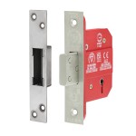 Timco 5 Lever British Standard CE Deadlock - Stainless Steel - Satin