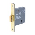 Timco 3 Lever Deadlock - Electro Brass