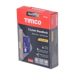 Timco 3 Lever Deadlock - Electro Brass