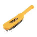 Timco Plastic Handle Scratch Brush 6 Rows - Steel