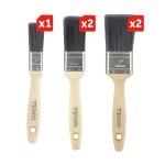 Timco Professional Synthetic Paint Brush Mixed Set 5pc