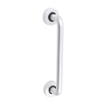Timco D Shaped Pull Handle On Rose - Satin Anodised Aluminium
