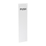 Timco Finger Plate PUSH - Satin Anodised Aluminium