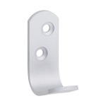 Timco Single Robe Hook - Satin Anodised Aluminium