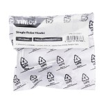 Timco Single Robe Hook - Satin Anodised Aluminium