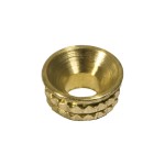 Timco Knurled Inset Screw Cups - Solid Brass