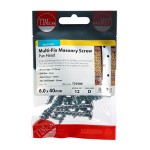 Timco Masonry Screws Pan Torx - Zinc