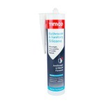 Timco Bathroom & Sanitary Silicone 300ml - White