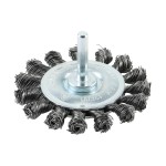 Timco Drill Wheel Brush 75mm - Twisted Knot Steel Wire