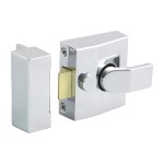 Timco Narrow Style Nightlatch 68 case / 40 backset - Chrome