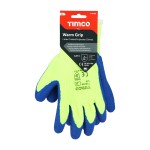 Timco Warm Grip Gloves - Crinkle Latex Coated Polyester