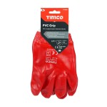 Timco PVC Gloves - PVC Coated Cotton Interlock - X Large